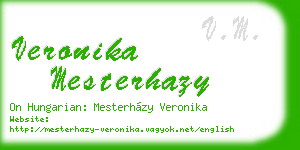 veronika mesterhazy business card
